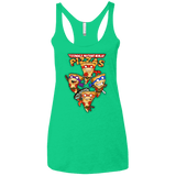 T-Shirts Envy / X-Small Pizza Ninjas Women's Triblend Racerback Tank