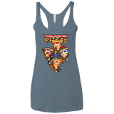 Pizza Ninjas Women's Triblend Racerback Tank