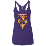 T-Shirts Purple / X-Small Pizza Ninjas Women's Triblend Racerback Tank
