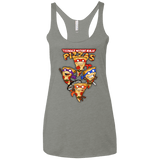 T-Shirts Venetian Grey / X-Small Pizza Ninjas Women's Triblend Racerback Tank