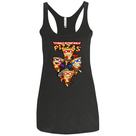 T-Shirts Vintage Black / X-Small Pizza Ninjas Women's Triblend Racerback Tank