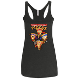 T-Shirts Vintage Black / X-Small Pizza Ninjas Women's Triblend Racerback Tank