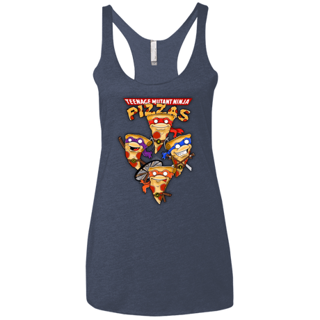 T-Shirts Vintage Navy / X-Small Pizza Ninjas Women's Triblend Racerback Tank
