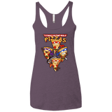 T-Shirts Vintage Purple / X-Small Pizza Ninjas Women's Triblend Racerback Tank