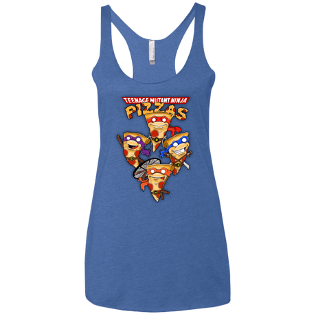 T-Shirts Vintage Royal / X-Small Pizza Ninjas Women's Triblend Racerback Tank