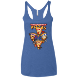 T-Shirts Vintage Royal / X-Small Pizza Ninjas Women's Triblend Racerback Tank