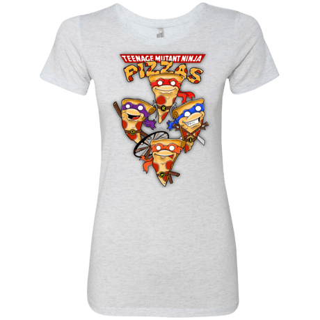 T-Shirts Heather White / Small Pizza Ninjas Women's Triblend T-Shirt