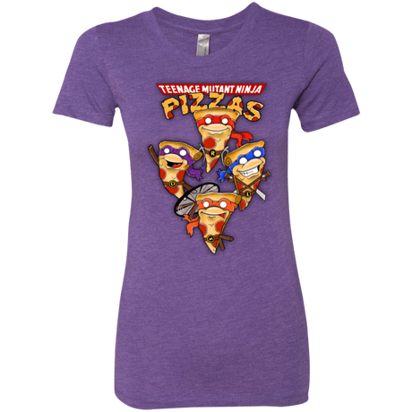 T-Shirts Purple Rush / Small Pizza Ninjas Women's Triblend T-Shirt