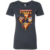 T-Shirts Vintage Navy / Small Pizza Ninjas Women's Triblend T-Shirt