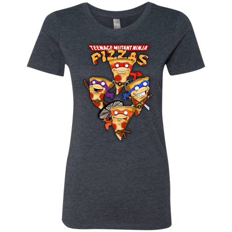 T-Shirts Vintage Navy / Small Pizza Ninjas Women's Triblend T-Shirt