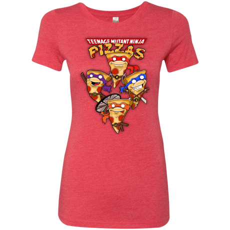 T-Shirts Vintage Red / Small Pizza Ninjas Women's Triblend T-Shirt