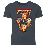 T-Shirts Vintage Navy / YXS Pizza Ninjas Youth Triblend T-Shirt