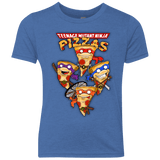 T-Shirts Vintage Royal / YXS Pizza Ninjas Youth Triblend T-Shirt