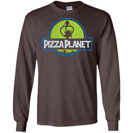 T-Shirts Dark Chocolate / S Pizza Planet Men's Long Sleeve T-Shirt