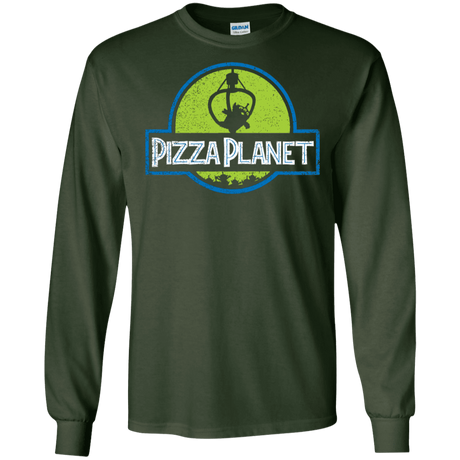 T-Shirts Forest Green / S Pizza Planet Men's Long Sleeve T-Shirt