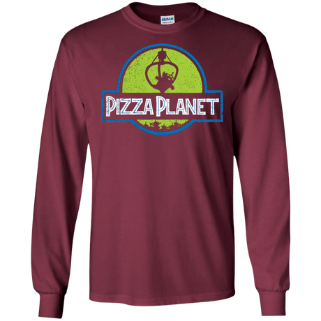 T-Shirts Maroon / S Pizza Planet Men's Long Sleeve T-Shirt