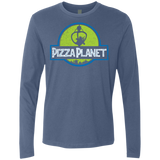 T-Shirts Indigo / S Pizza Planet Men's Premium Long Sleeve
