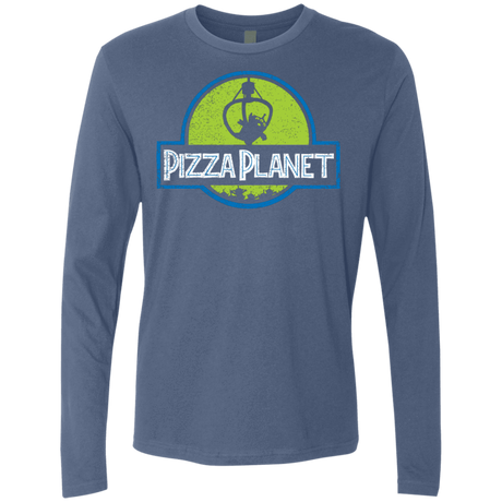 T-Shirts Indigo / S Pizza Planet Men's Premium Long Sleeve