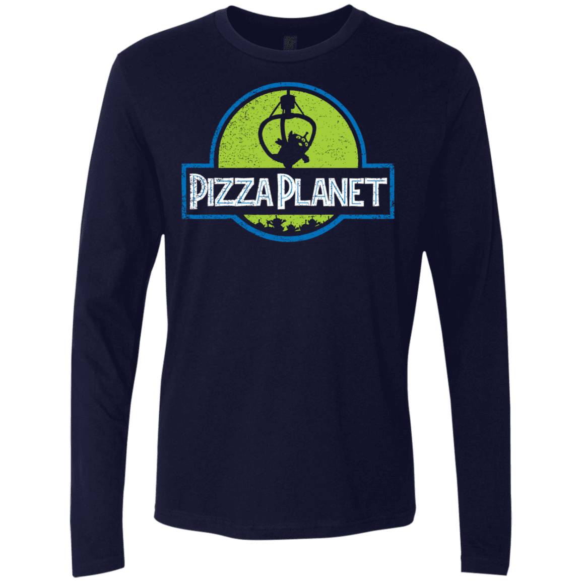 T-Shirts Midnight Navy / S Pizza Planet Men's Premium Long Sleeve