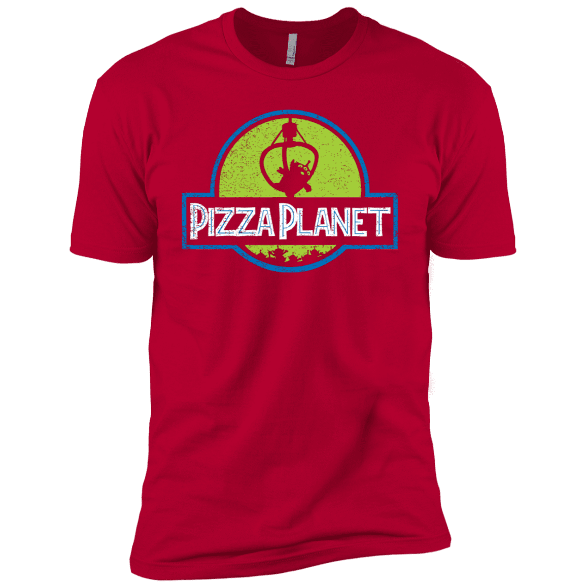 T-Shirts Red / X-Small Pizza Planet Men's Premium T-Shirt