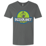T-Shirts Heavy Metal / X-Small Pizza Planet Men's Premium V-Neck