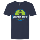 T-Shirts Midnight Navy / X-Small Pizza Planet Men's Premium V-Neck