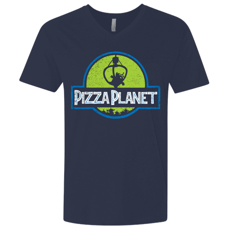 T-Shirts Midnight Navy / X-Small Pizza Planet Men's Premium V-Neck