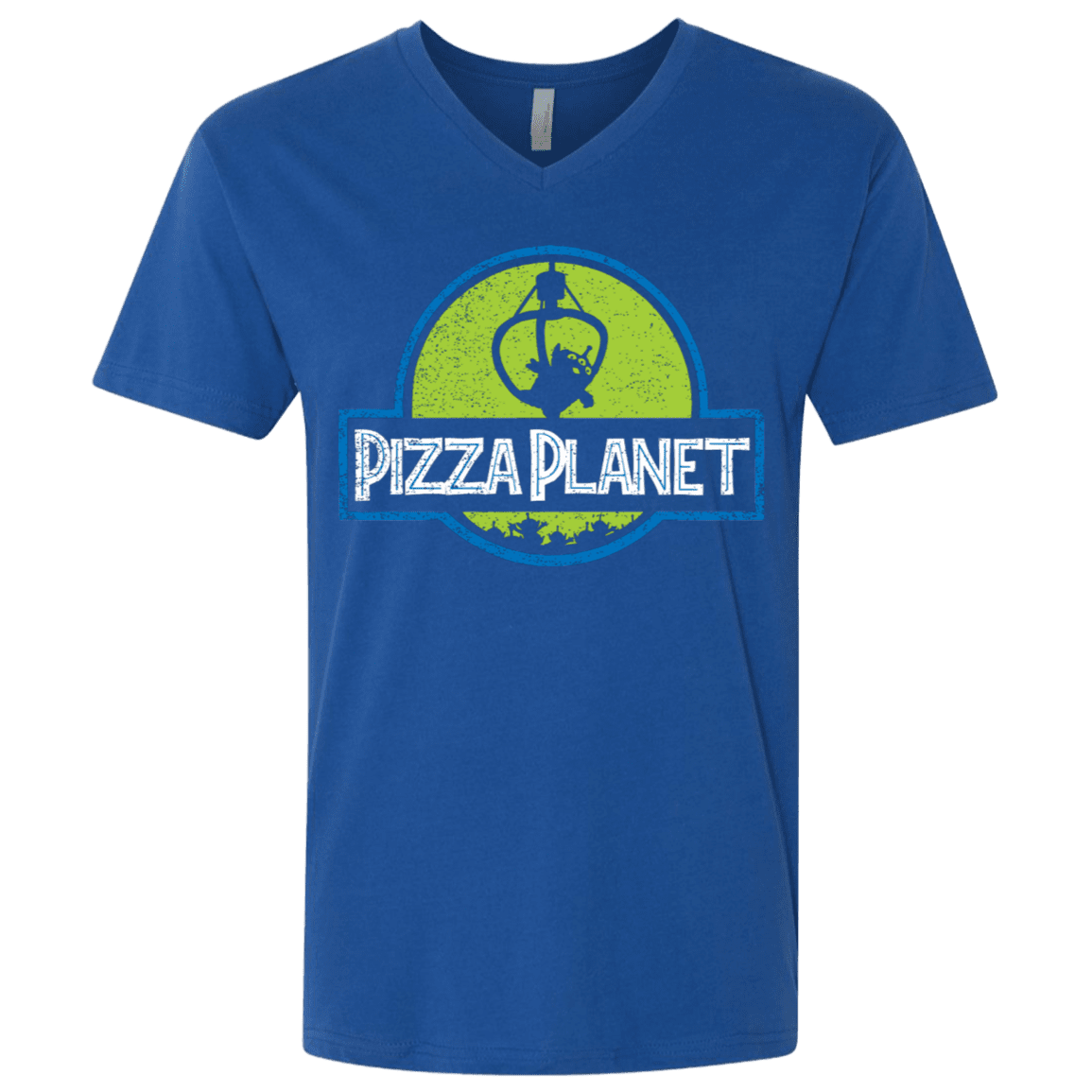 T-Shirts Royal / X-Small Pizza Planet Men's Premium V-Neck