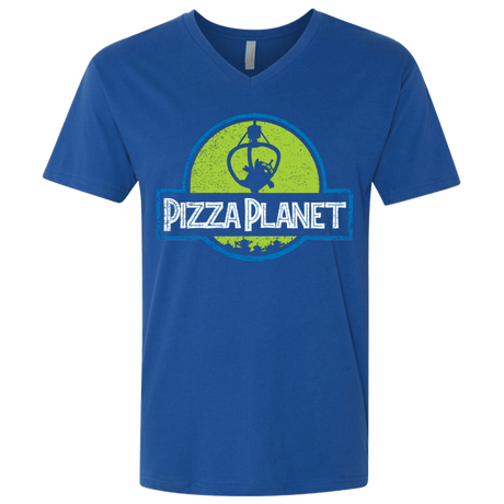 T-Shirts Royal / X-Small Pizza Planet Men's Premium V-Neck