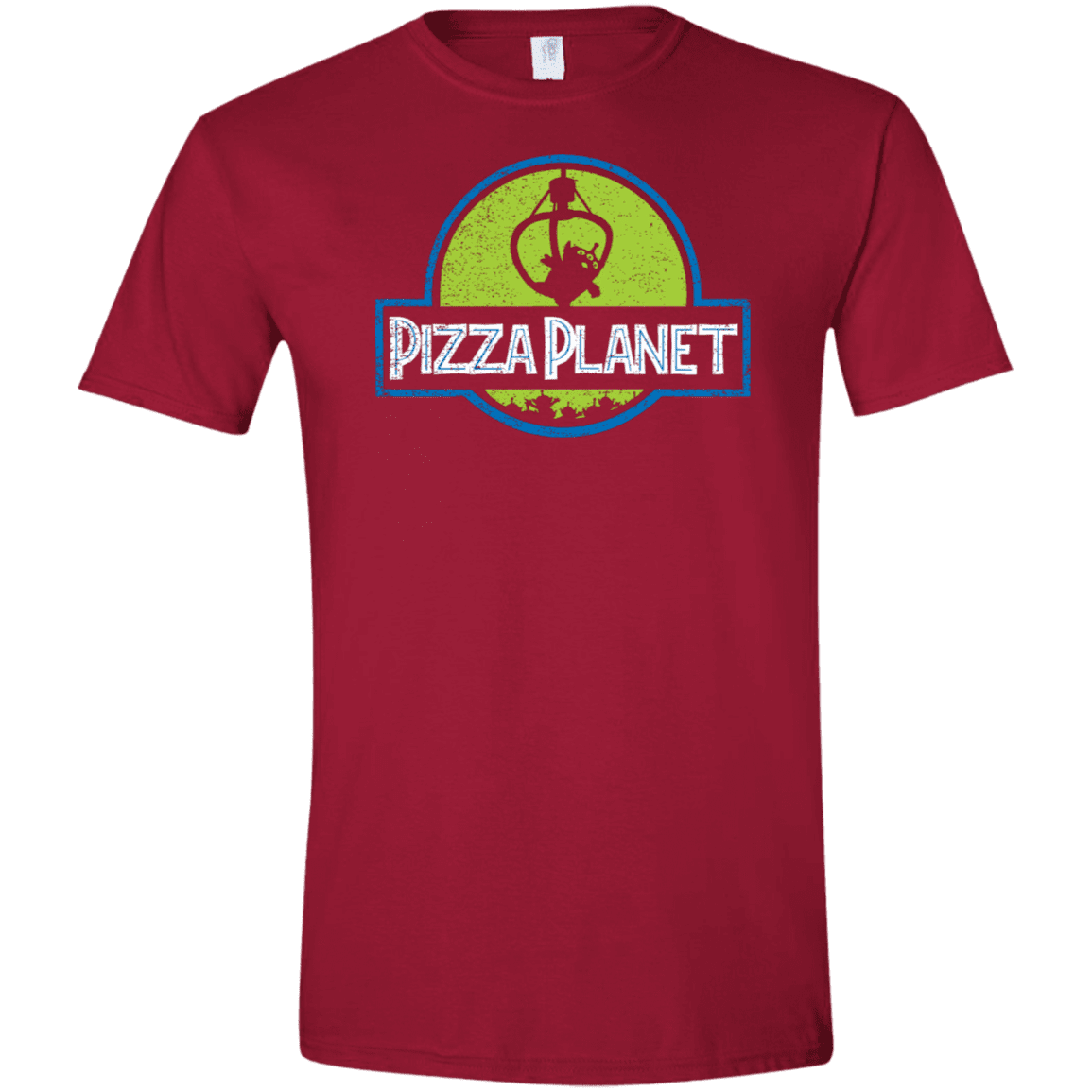 T-Shirts Cardinal Red / S Pizza Planet Men's Semi-Fitted Softstyle