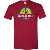 T-Shirts Cardinal Red / S Pizza Planet Men's Semi-Fitted Softstyle
