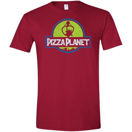 T-Shirts Cardinal Red / S Pizza Planet Men's Semi-Fitted Softstyle