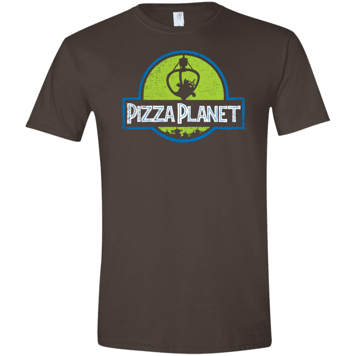 T-Shirts Dark Chocolate / S Pizza Planet Men's Semi-Fitted Softstyle