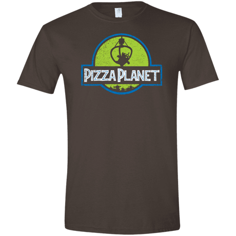 T-Shirts Dark Chocolate / S Pizza Planet Men's Semi-Fitted Softstyle