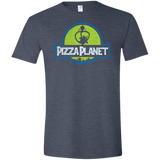 T-Shirts Heather Navy / S Pizza Planet Men's Semi-Fitted Softstyle