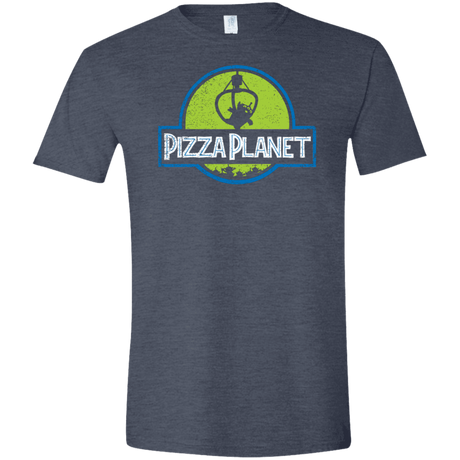 T-Shirts Heather Navy / S Pizza Planet Men's Semi-Fitted Softstyle