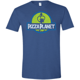 T-Shirts Heather Royal / X-Small Pizza Planet Men's Semi-Fitted Softstyle