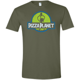 T-Shirts Military Green / S Pizza Planet Men's Semi-Fitted Softstyle