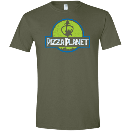 T-Shirts Military Green / S Pizza Planet Men's Semi-Fitted Softstyle