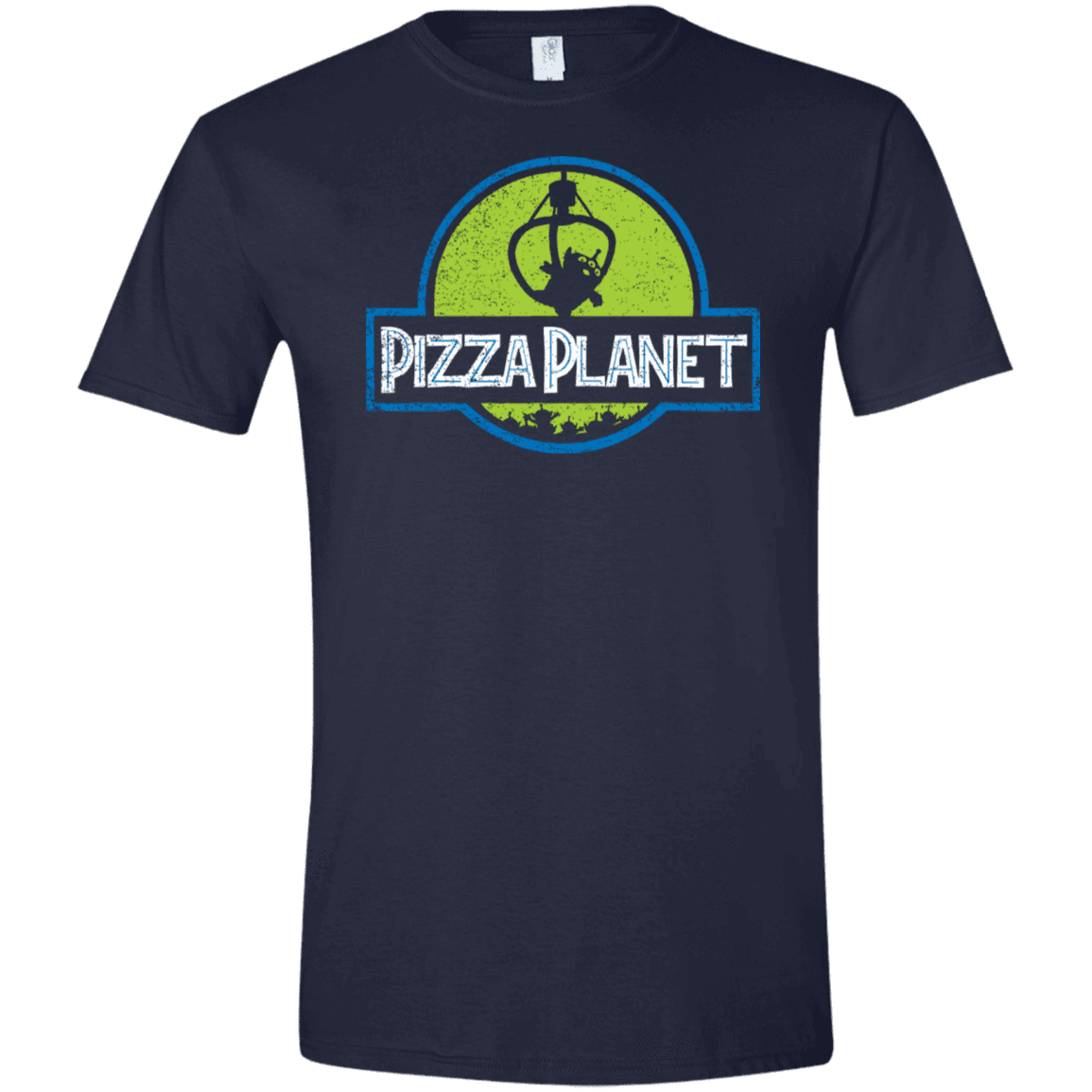 T-Shirts Navy / X-Small Pizza Planet Men's Semi-Fitted Softstyle