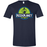T-Shirts Navy / X-Small Pizza Planet Men's Semi-Fitted Softstyle