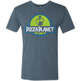 T-Shirts Indigo / S Pizza Planet Men's Triblend T-Shirt