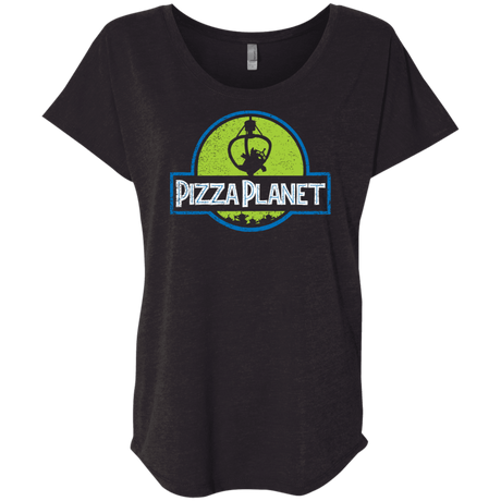T-Shirts Vintage Black / X-Small Pizza Planet Triblend Dolman Sleeve