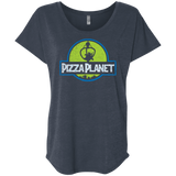 T-Shirts Vintage Navy / X-Small Pizza Planet Triblend Dolman Sleeve
