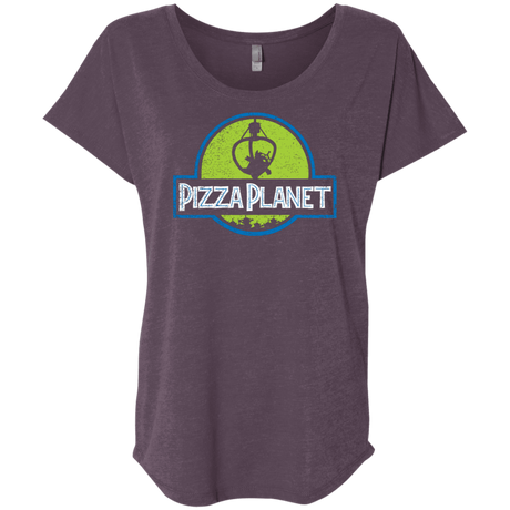 T-Shirts Vintage Purple / X-Small Pizza Planet Triblend Dolman Sleeve