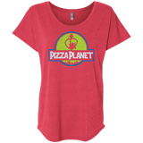 T-Shirts Vintage Red / X-Small Pizza Planet Triblend Dolman Sleeve