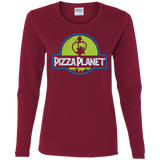 T-Shirts Cardinal / S Pizza Planet Women's Long Sleeve T-Shirt