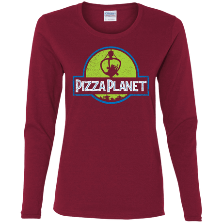 T-Shirts Cardinal / S Pizza Planet Women's Long Sleeve T-Shirt