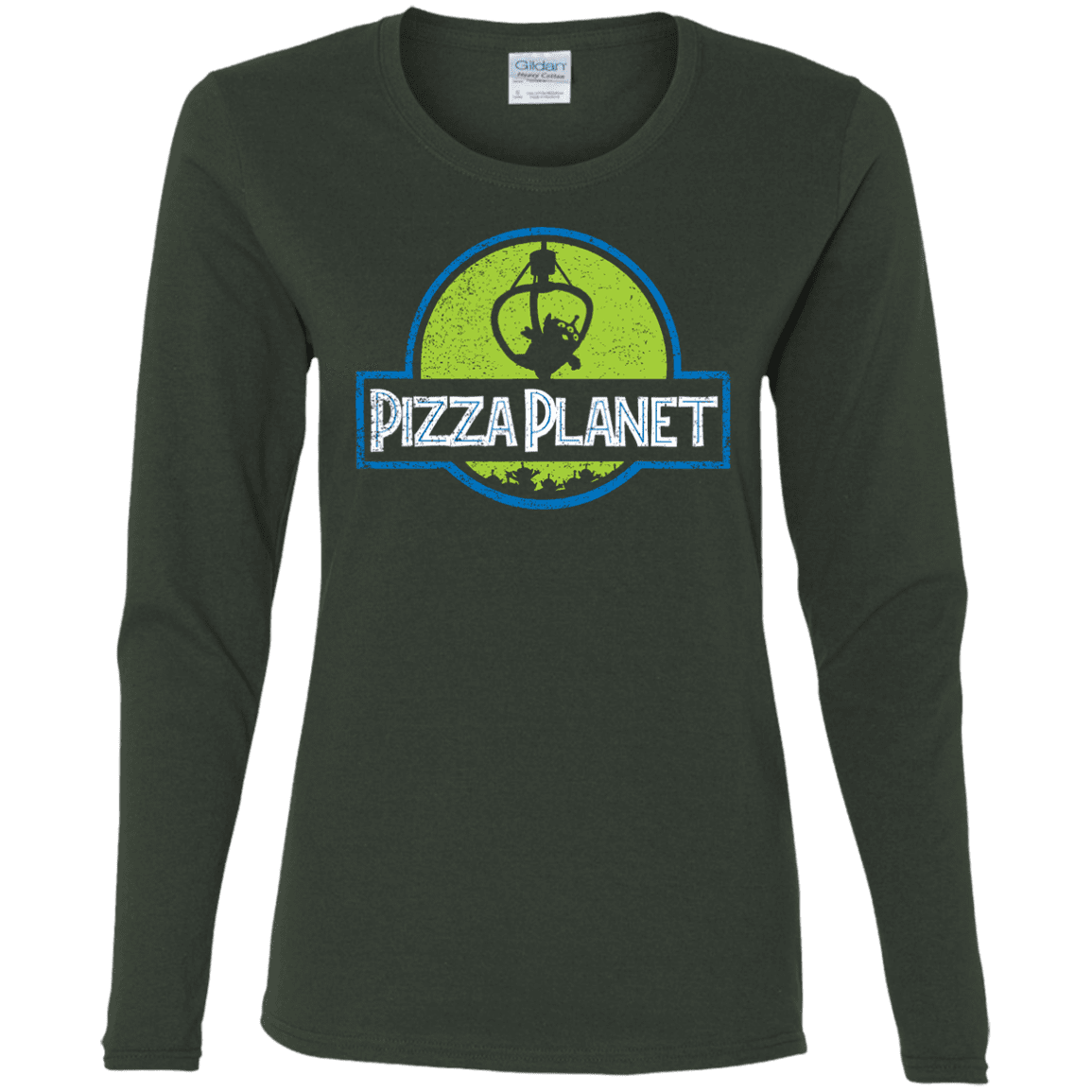 T-Shirts Forest / S Pizza Planet Women's Long Sleeve T-Shirt