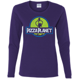 T-Shirts Purple / S Pizza Planet Women's Long Sleeve T-Shirt